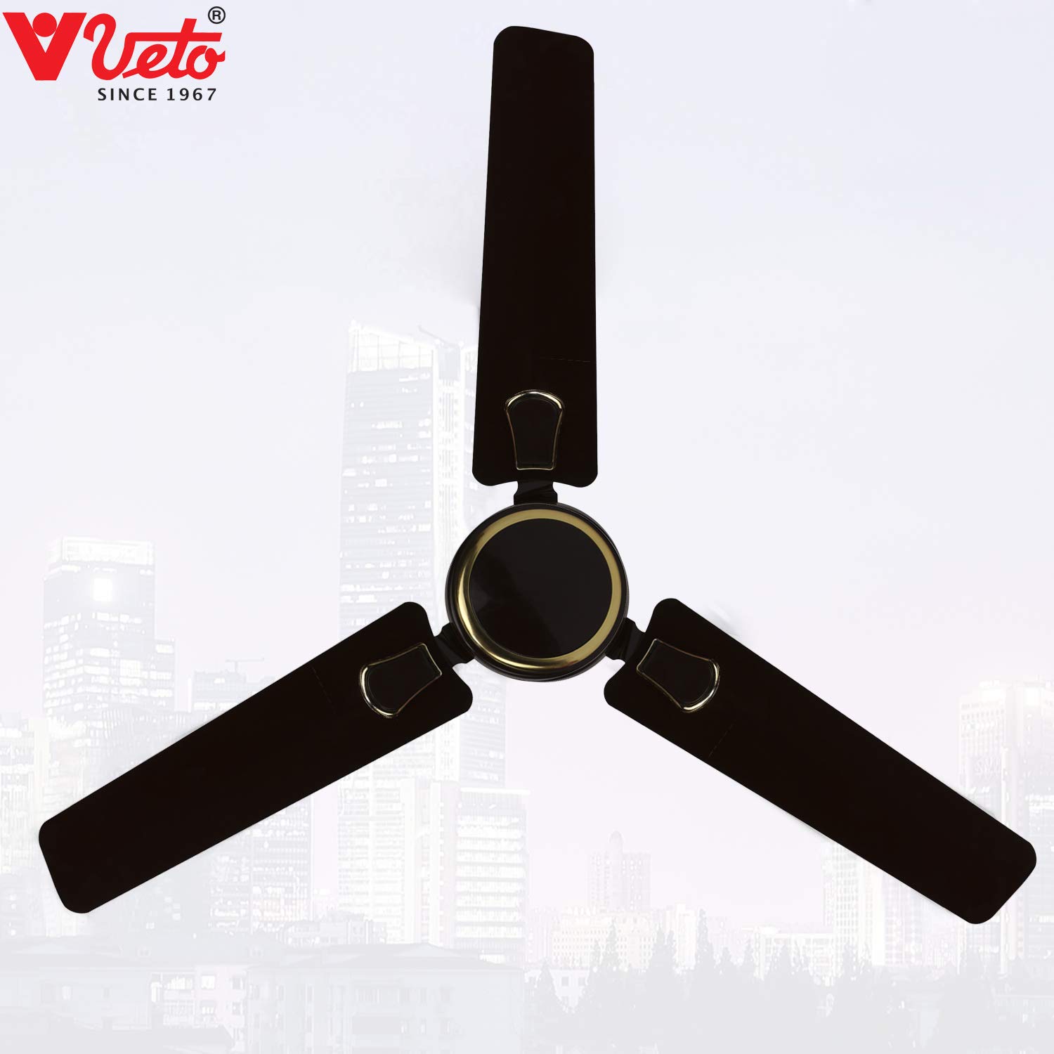 0 Veto 1200mm 75 Watt Snowy Deluxe Ceiling Fans - Image 1