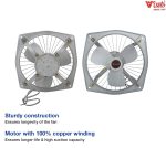 Veto 9 inch 225mm 45 Watt Fresh Air Fans, Black - Image 4